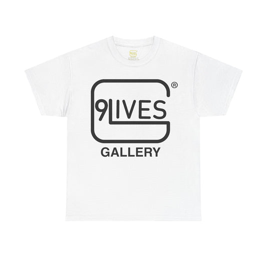 9LIVES Gallery Black Logo Tee