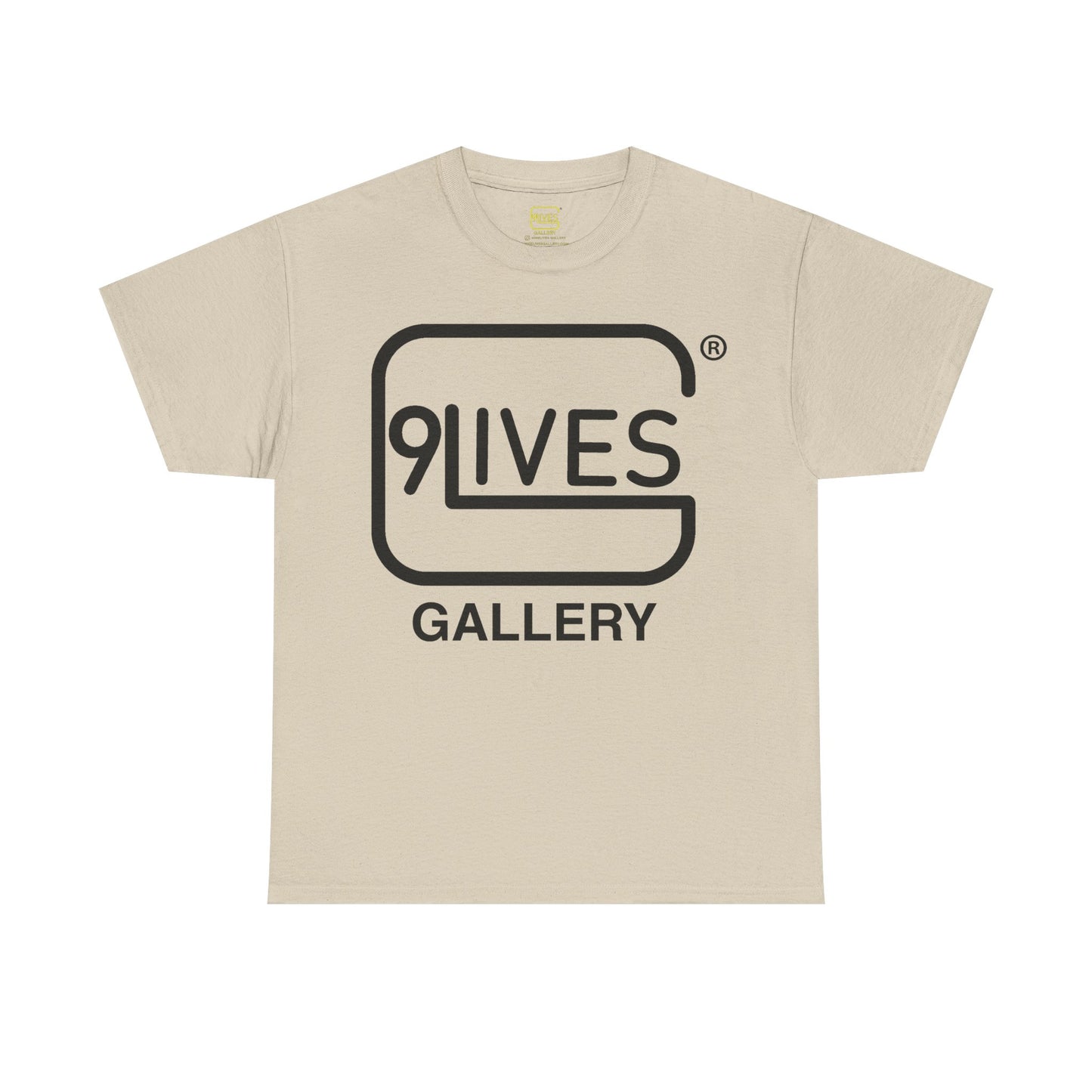 9LIVES Gallery Black Logo Tee